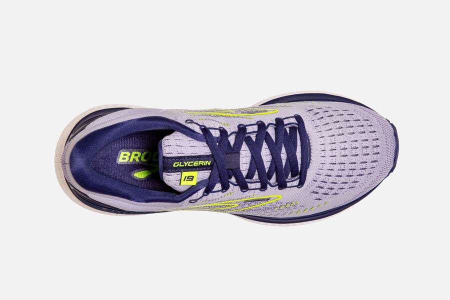 Brooks Israel Glycerin 19 Road Running Shoes Womens - Purple - PTY-405216